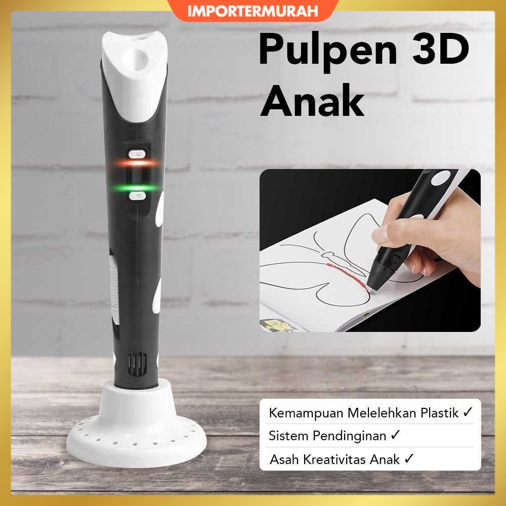 

Pulpen 3D Anak Printing Magic Drawing Filament EU Plug - P62-2