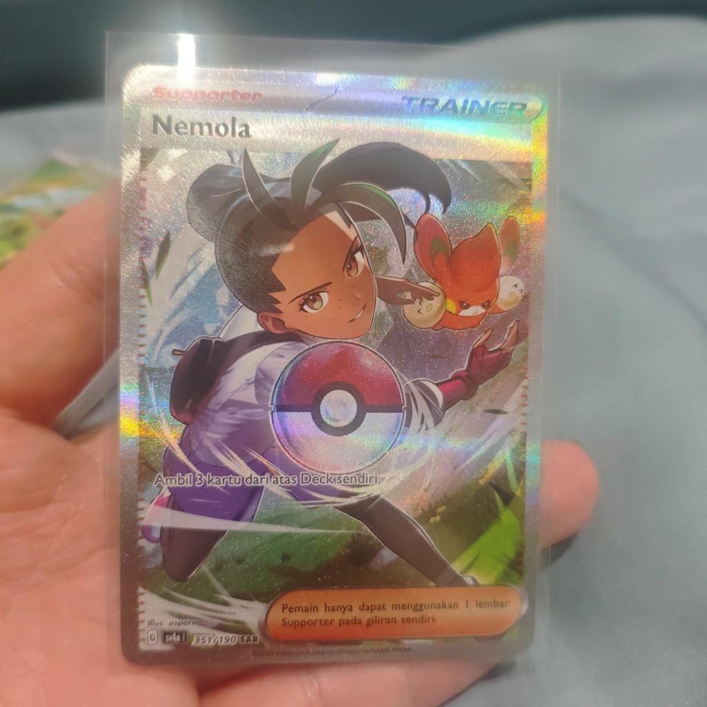 nemola sv4a SAR 351/190 TCG pokemon harta berkilau