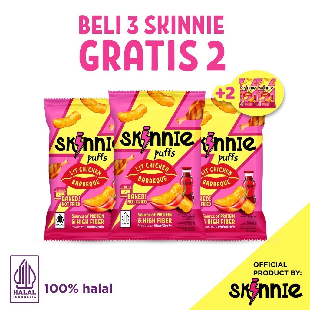 

BELI 3 GRATIS 2 - Skinnie Power Puffs Lit Chicken BBQ