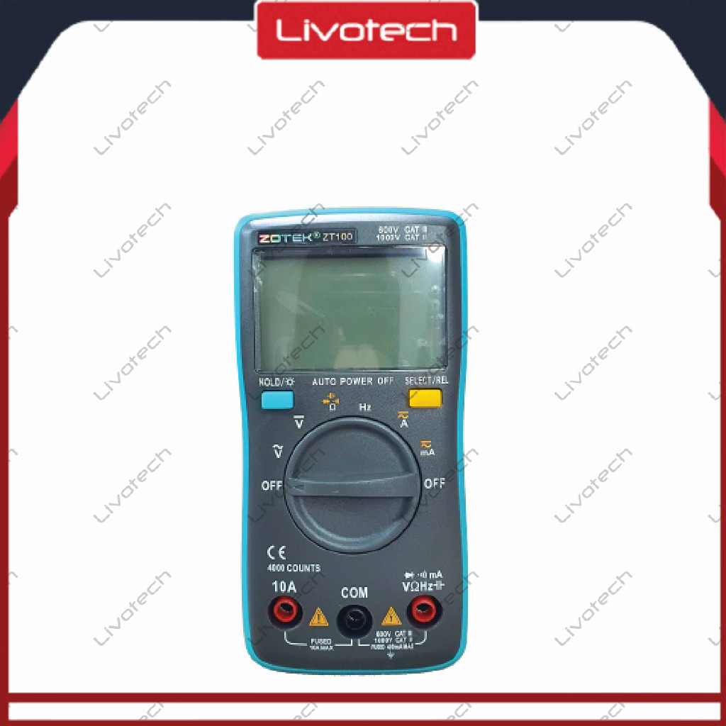 Zotek ZT100 Multimeter Digital Avometer Multi Tester AC DC ZT-100