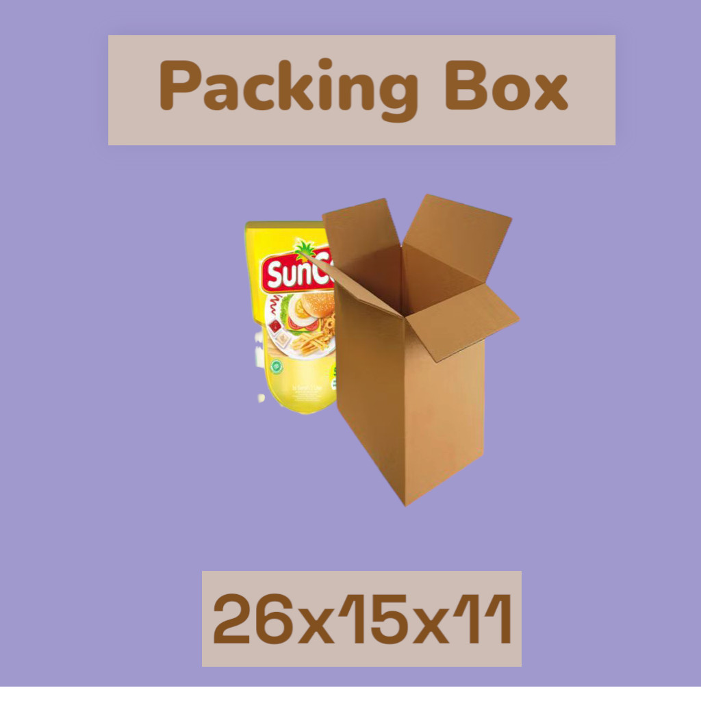 

Kardus Packing 26x15x11 cm/ Karton / Box Packing cocok untuk botol parfum, Aksesoris, Skincare, Pakaian, Elektronik, Barang Pecah Belah, Dokumen, Buku , Alat Rumah Tangga dengan Harga Terjangkau