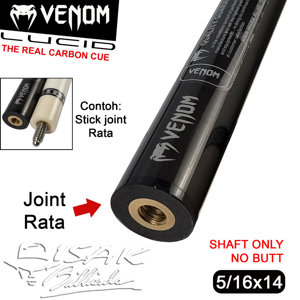 Venom Carbon Extra Shaft 5/16x14 (NO Butt) Cue United Mezz Schon Joss CO