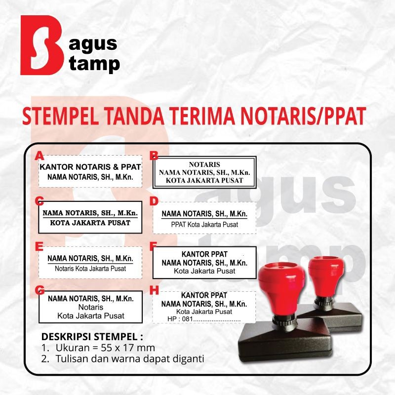 

HJK Stempel Notaris / PPAT / Pengesahan Fotocopy