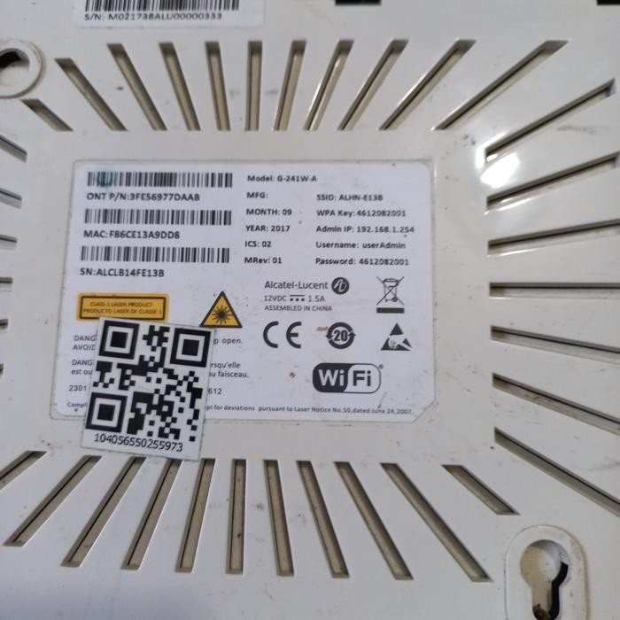 ALCATEL LUCENT MODEL G-241-W-A