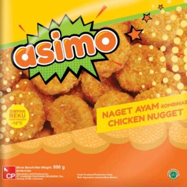 

Nagget Ayam Asimo Chicken Nugget Reguller 500 Gr