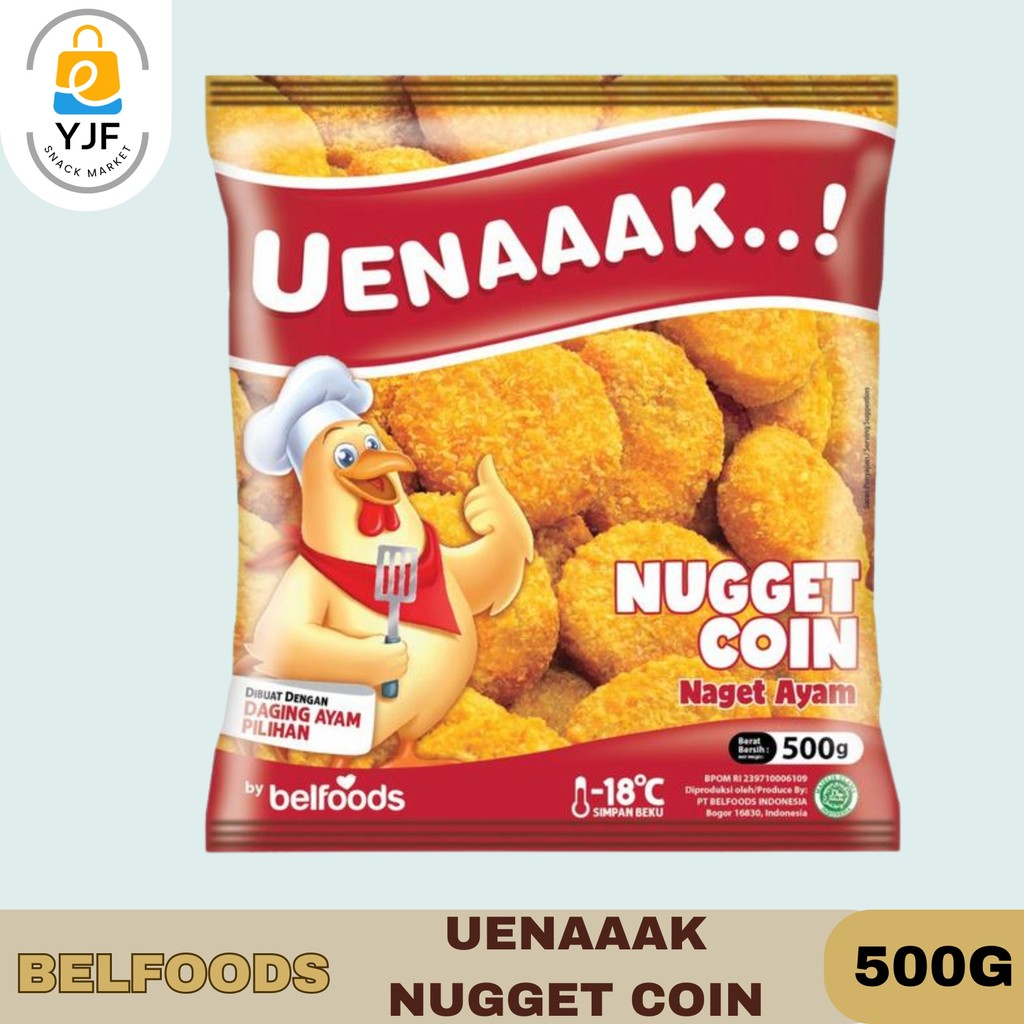 

Belfoods Uenaaak Nugget Coin 500g / Nugget Coin 500g / Chicken Nugget Coin / Uenaaak Chicken Nugget