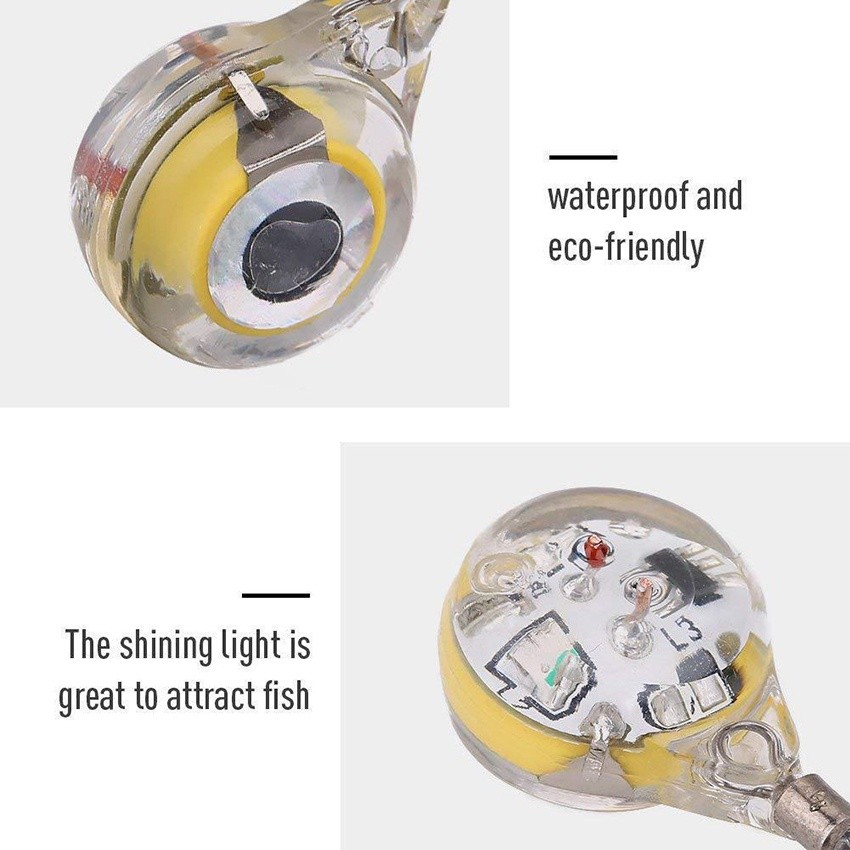 Lampu Mata Ikan Led Multicolor Accessories Fishing Lampu Umpan Pancing Ikan Indikator Led