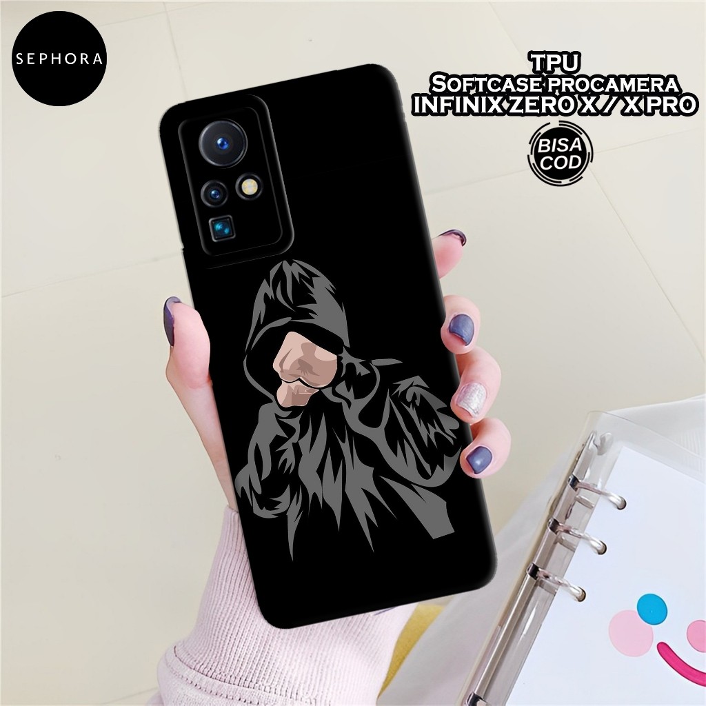 Case Infinix Zero X / X Pro Terbaru - Fashion Case Hitam - Softcase Infinix Zero X / X Pro - Case Pr