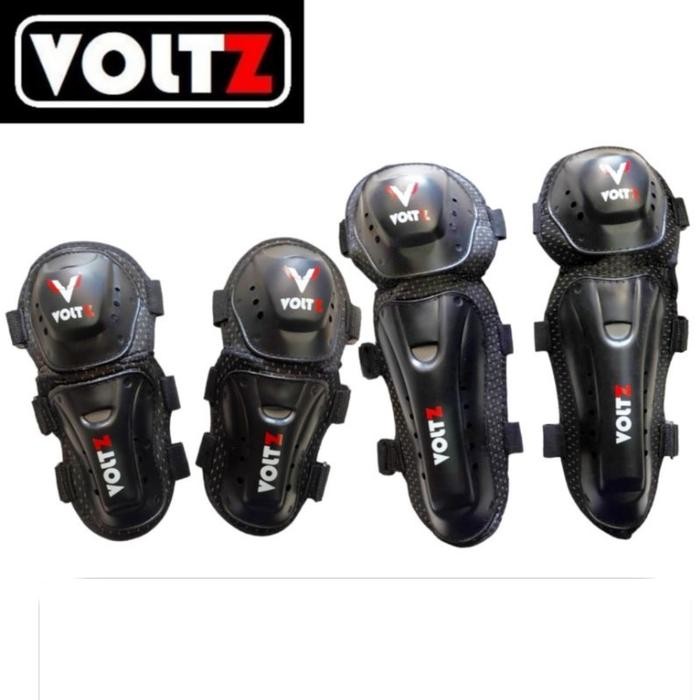 [Promo] Deker Motor Voltz Lancip Elbow Knee Protector Dekker Pelindung Siku Lutut - Voltz Hitam