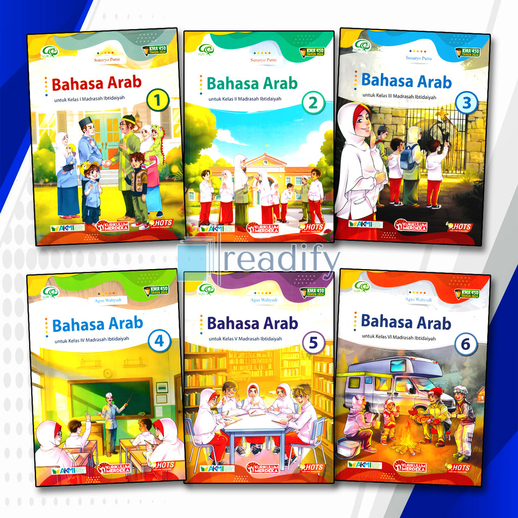 Aqila Bahasa Arab Kelas 1 2 3 4 5 6 MI Tiga Serangkai KMA 450 Revisi Terbaru