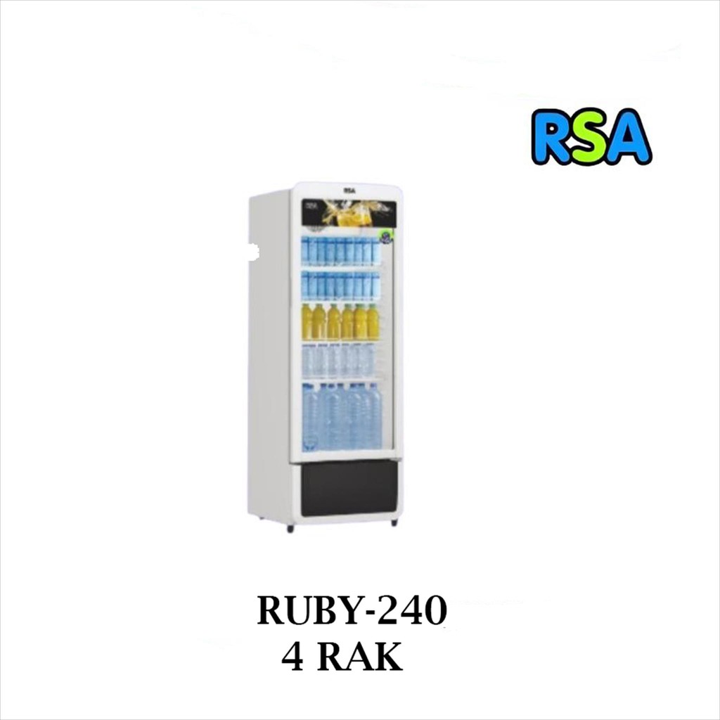 RSA SHOWCASE 1 PINTU 240L RUBY-240