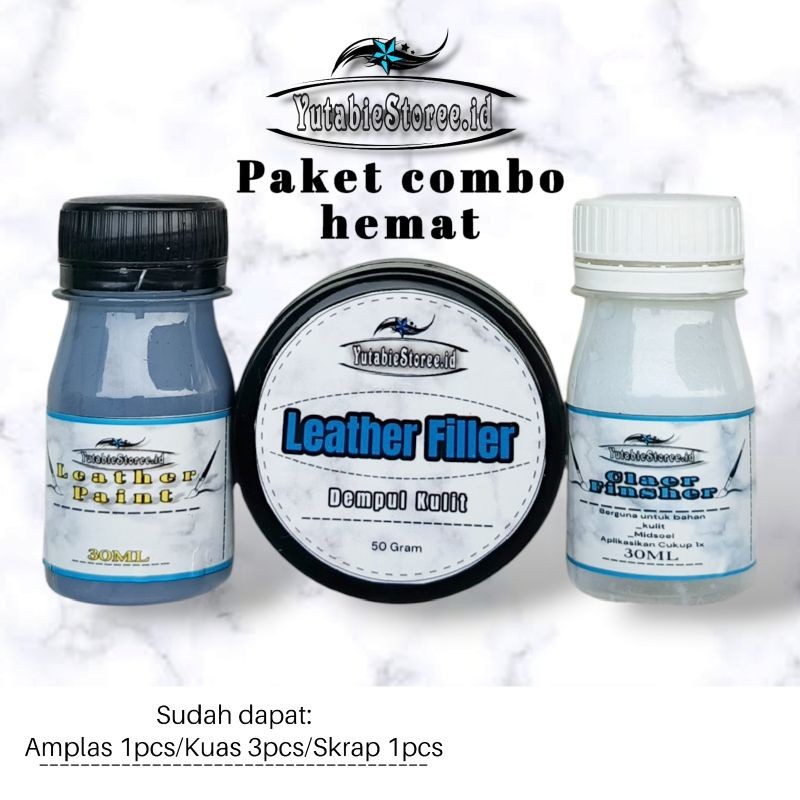 Paket Combo Dempul Sepatu Kulit Dempul Tas Kulit Creek/Perawatan Tas Kulit/Sepatu Kulit
