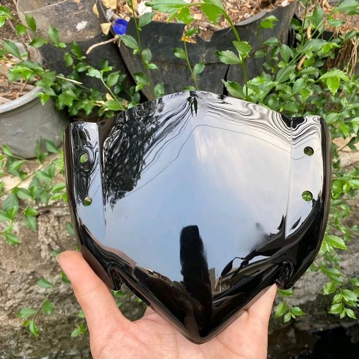 Visor depan variasi hitam bahan akrilik model lc 135 tebal 2 mili pnp jupiter mx & mx king Baut Akse