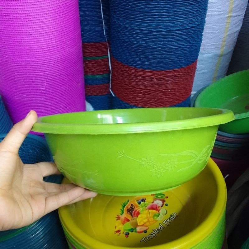 1 LUSIN WASKOM HAJATAN TROPICAL FRUIT 28 cm / BASKOM BESAR PLASTIK CO