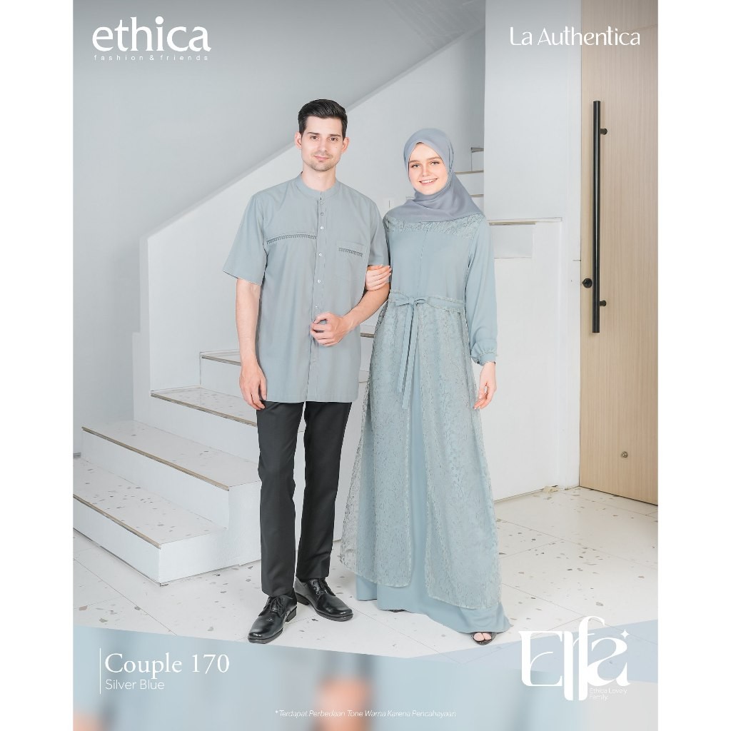 COUPLE 170 SILVER BLUE ETHICA ORIGINAL GAMIS  KAGUMI 287 KOKO KAHFI 277 SARIMBIT ETHICA 2023