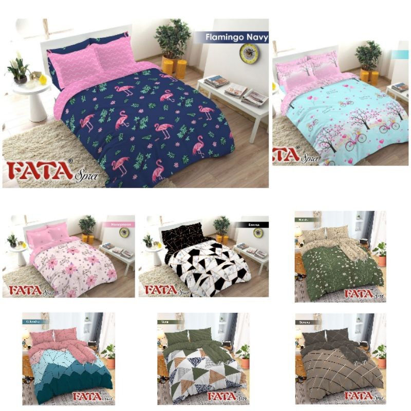 FATA - Bed Cover / Bed Cover Set Minimalis Ukuran King 180x200 / Queen 160x200