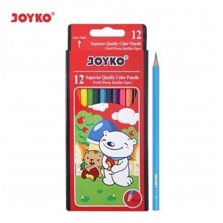 

Color Pencils / Pensil Warna Panjang Joyko CP-12PB 12 Warna