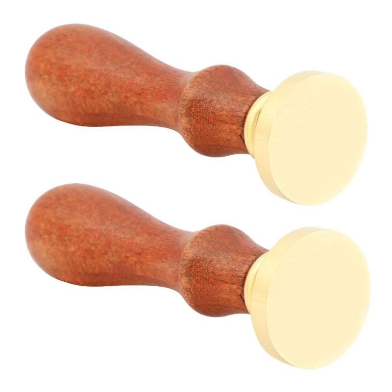 

Antique DIY Carving Wood Handle Metal Blank Sealing Wax Stamps Craft Decor Retro Wooden Wax Sealing Stamp For Envelope Sealing