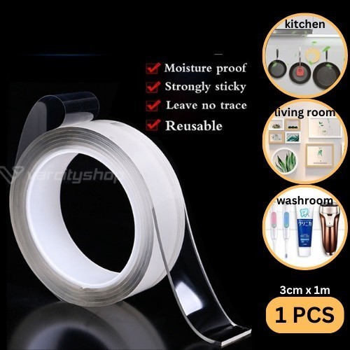 

Double Tape Nano DoubleTape Bening 1M Nano Mejik 1M 30 mm