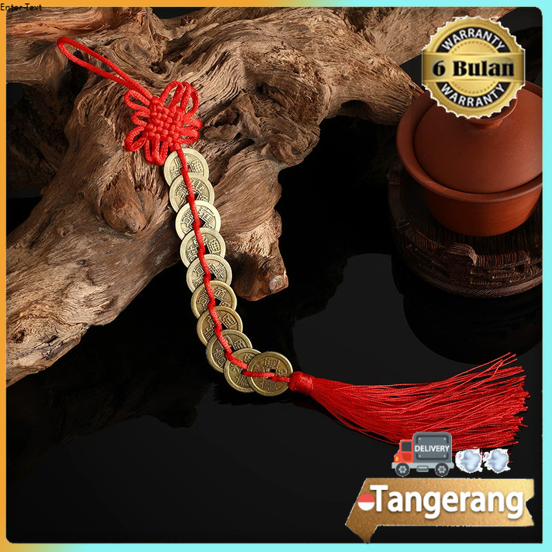10 Coin Gantungan Feng Shui Coin Koin Kuno China Keberuntungan