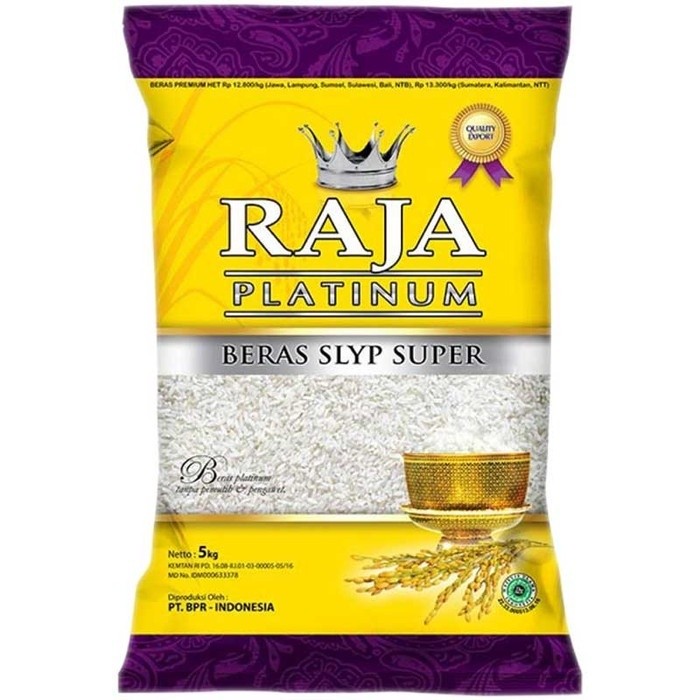 

Beras Raja Platinum Slyp Super 5 Kg