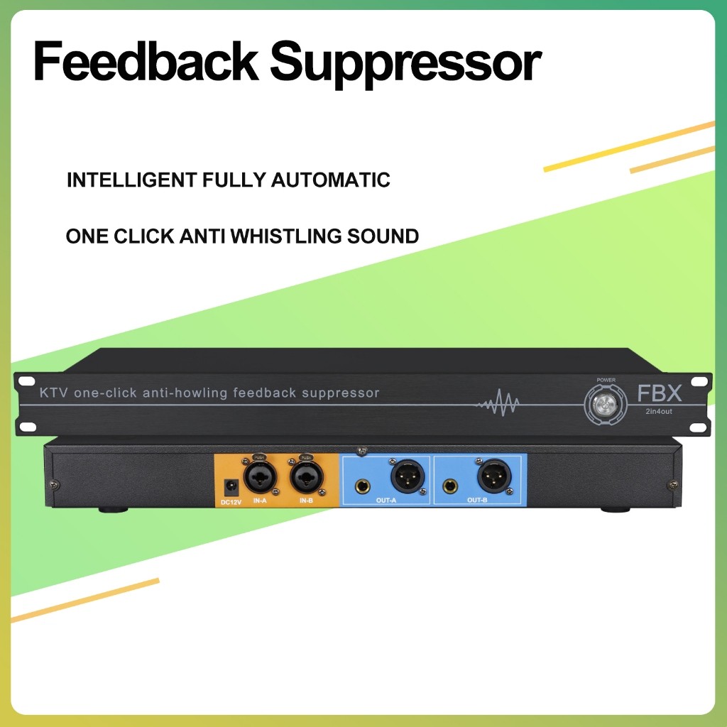 Audio Interface Wireless microphone feedback suppressor mic anti-howling frequency shifter Mikrofon 