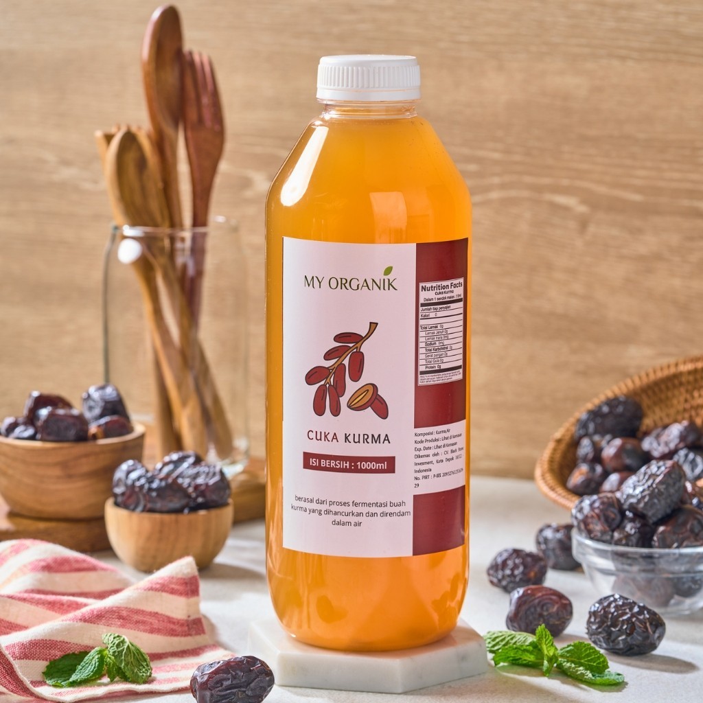 

My Organik Cuka Kurma Dates Cider Vinegar with Mother Organik Murni