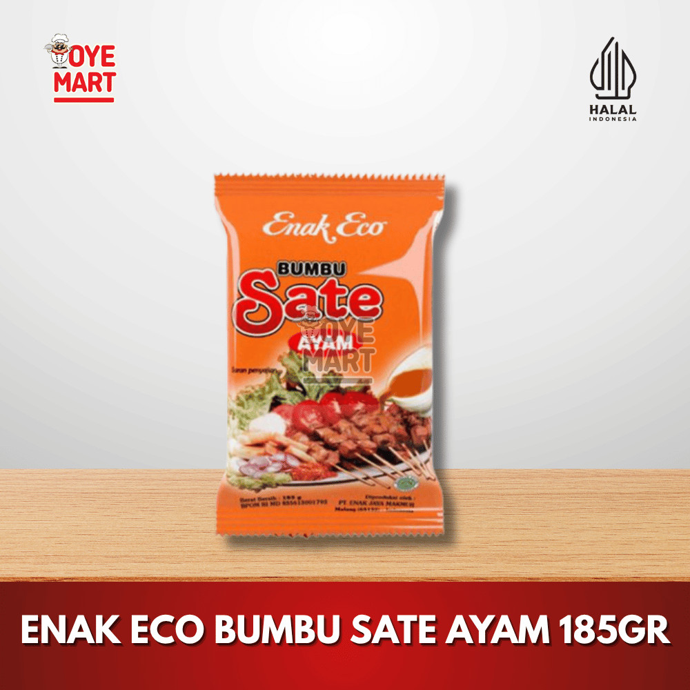 

ENAK ECO BUMBU SATE AYAM 185GR / BUMBU INSTAN