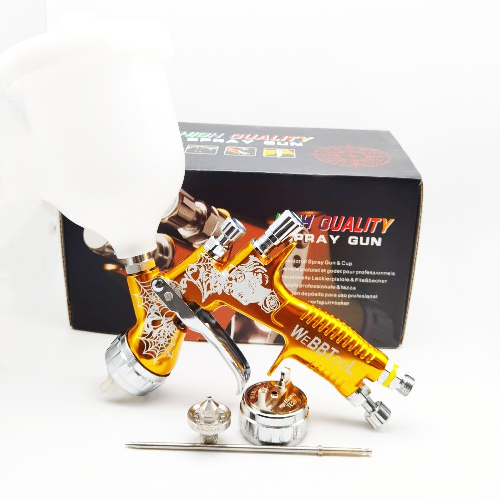 

HVLP High Quality Spray Paint Gun TE20/T110 1.3/1.8mm Nozzle Water Based Air Spray Gun for Car Spray Paint Gun Sprayer Tool