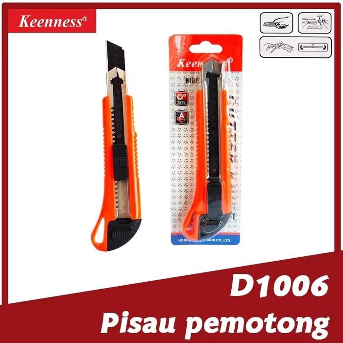 

PROMO Pisau cutter keenness Murah Kuat Dan Tidak Mudah Patah - orange, D1006