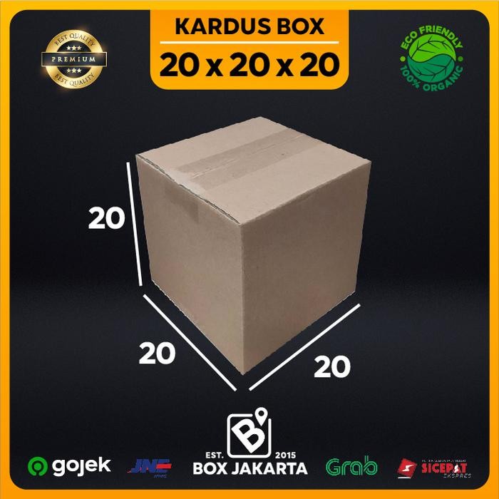 

KARDUS BOX uk 20x20x20 CM Kotak Packaging Corrugated SHEET POLOS