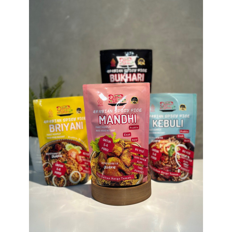 

Paket Bumbu dan Beras Basmati Nasi Kebuli, Nasi Briyani, Nasi Mandhi, Nasi Bukhari - Khas Arab Lengkap