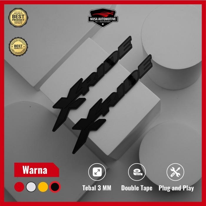EMBLEM XRIDE TIMBUL 3D AKRILIK BUKAN STIKER EMBLEM LOGO YAMAHA X-RIDE by UC