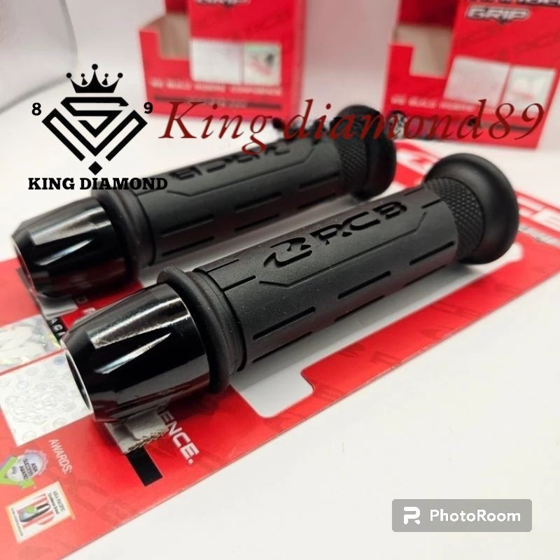 bestpromo sepasang handgrip rcb hand grip rcb hg77 black plus jalu stang arm nmax aerox mio beat
