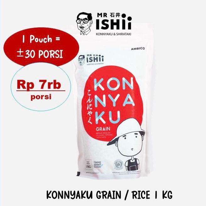 

Mr. Ishii Konnyaku Grain - Shirataki Rice - Konnyaku Rice 1kg Terlaris