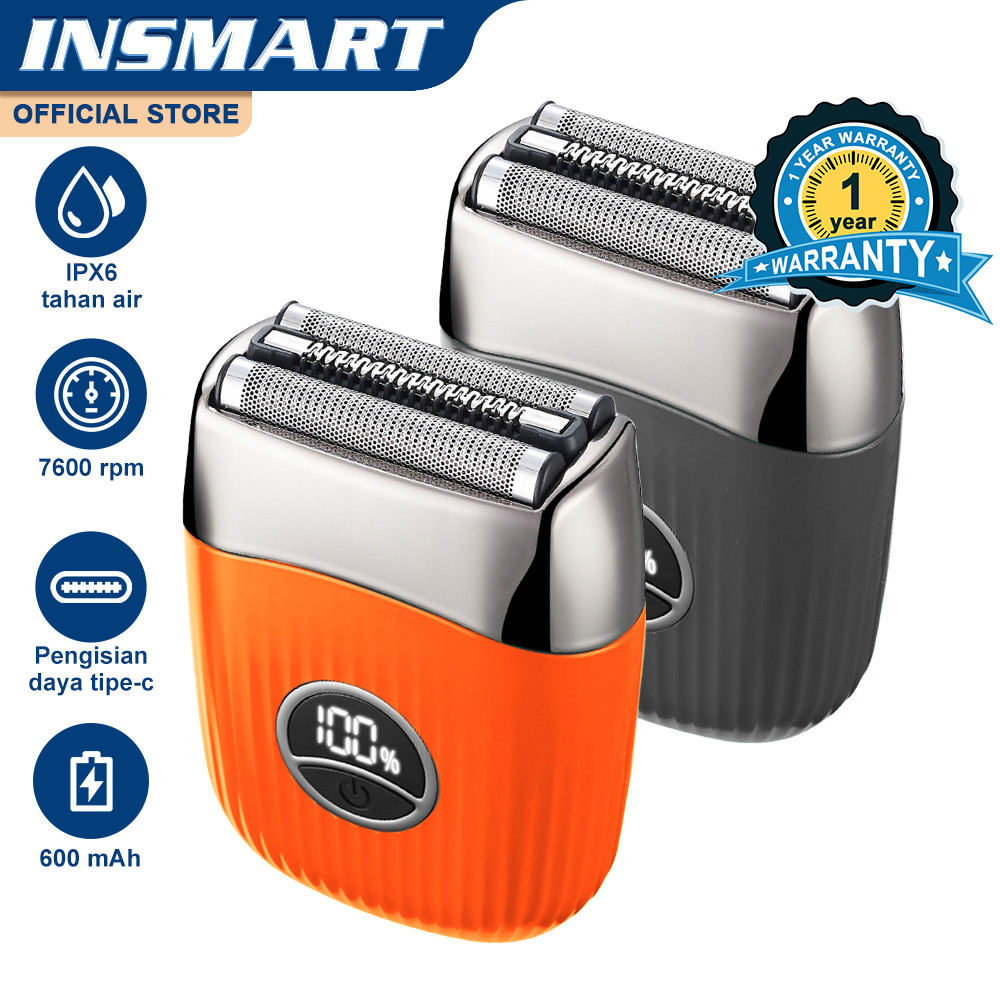 INSMART Alat Cukur Kumis Dan Jenggot Cukur Kumis Elektrik Pria Cukur Jenggot Alat Cukur Kumis Dan Je