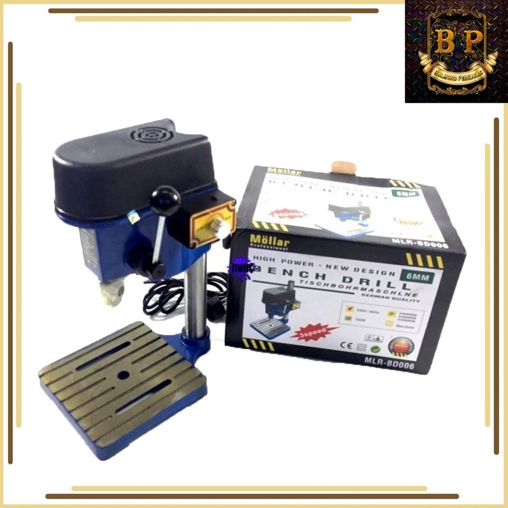 MOLLAR BOR DUDUK MINI 6MM BENCH DRILL VARIABLE SPEED MLR - BD006