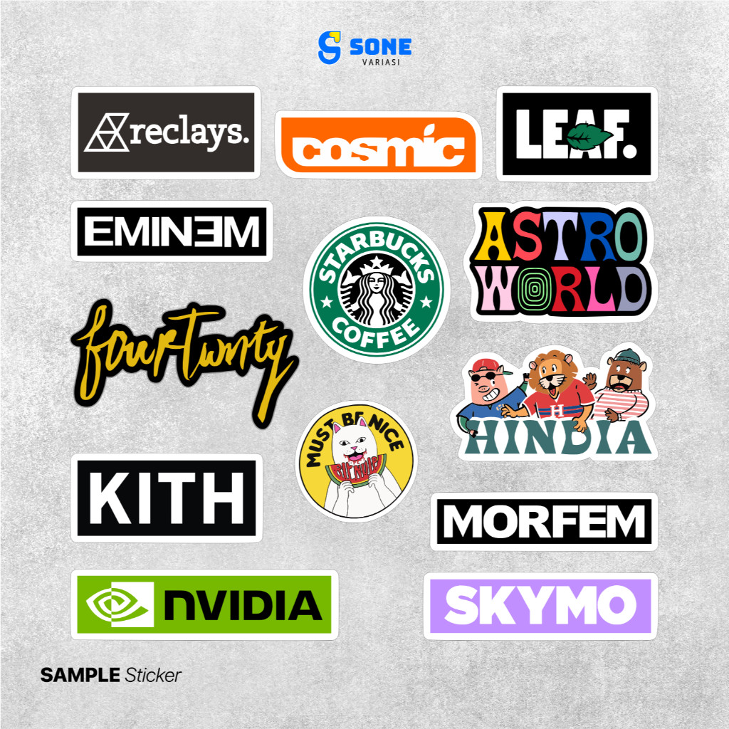 

Stiker Pack Hypebeast Aesthethic Vinyl Waterproof Dekorasi Koper Laptop Casing Handphone Dll