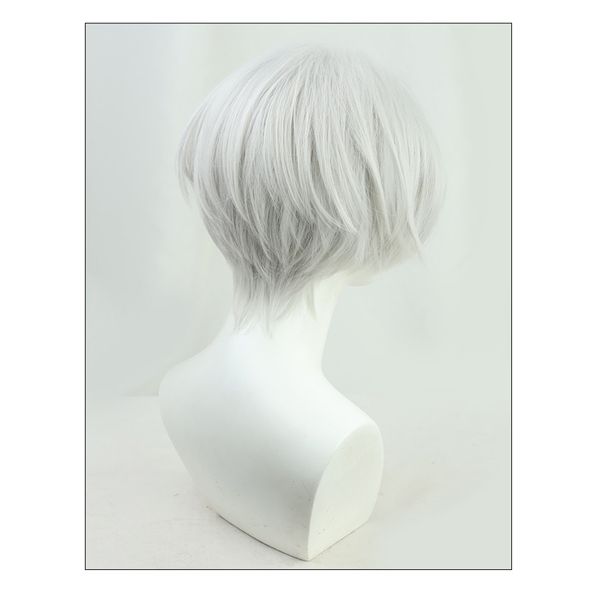 Anime Tokyo Revengers Kurokawa Izana Cosplay Wig Silver White Short Wig  Resistant Fiber Hair with F