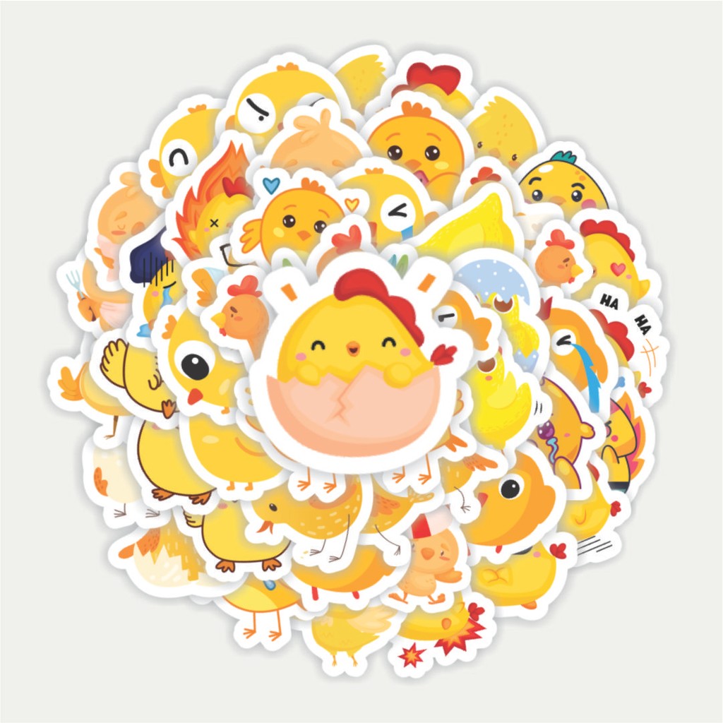 

Sticker Pack Stiker Hewan Ayam | Sticker TUMBLR | Stiker LAPTOP KOPER HELM