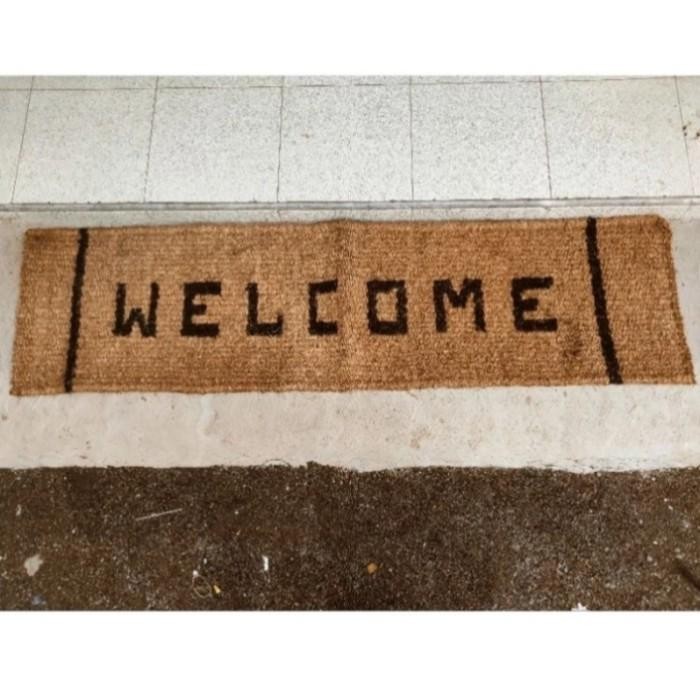 2 METER KESET WELCOME SABUT KELAPA/keset lantai panjang - WELCOME