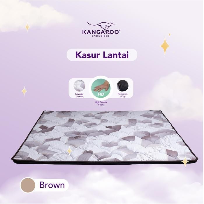 Sale Kangaroo - Kasur Lantai - Tebal Murah Mewah Anti Kempes - 160x200 Furniture - Brown, 160x200Ter