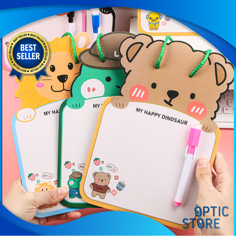 

OPTIC 5941 Papan Tulis Anak Free Spidol Bisa Dihapus Dan Tali Gantung Papan Tulis Mini Anak Karakter Lucu Papan Tulis Mini
