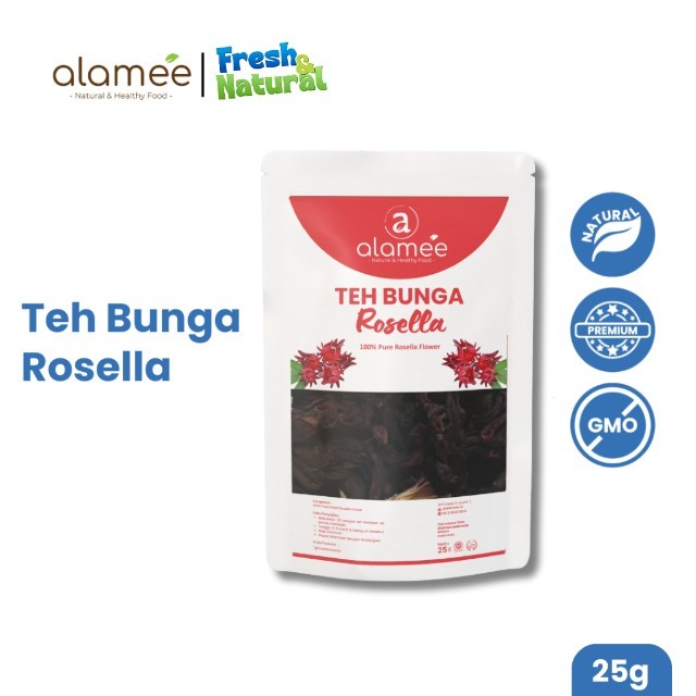 

Teh Bunga Rosella Tea Siap Saji Seduh Sehat 25gr Organic Organik Herbal Alami Teh Seduh fresh and natural