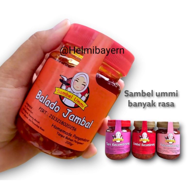 

sambel cumi pedas / sambel jambal roti / sambel bawang / sambel teri /sambel uleg