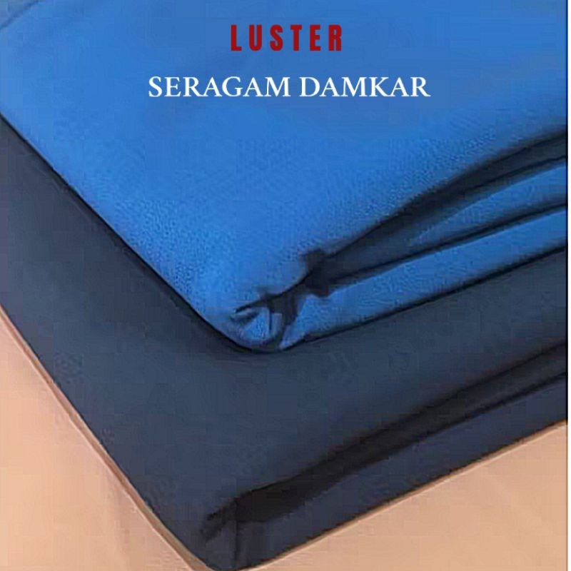 kain setelan DAMKAR kain celana pemadam kotak luster tebal lembut