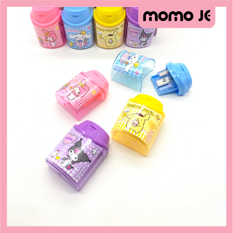

MOMO JE S6398 Pencil Sharpener Motif Karakter Rautan Pensil Unik Lucu Alat Sekolah Peraut Pensil 2 Lubang