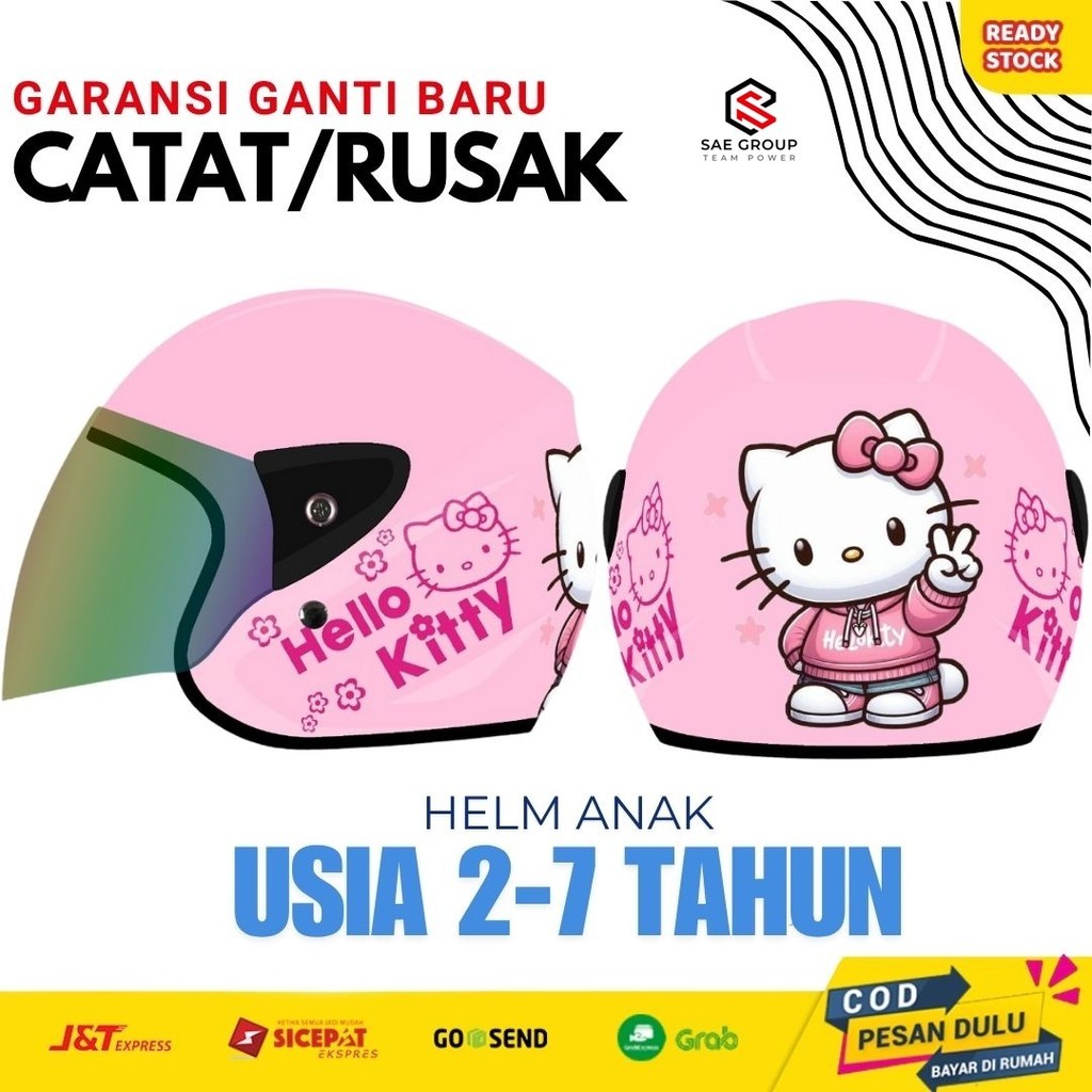 Helm Anak Kecil SNI Usia 1 2 3 4 5 6 7 Tahun Laki Laki Lucu Ringan Dan Nyaman
