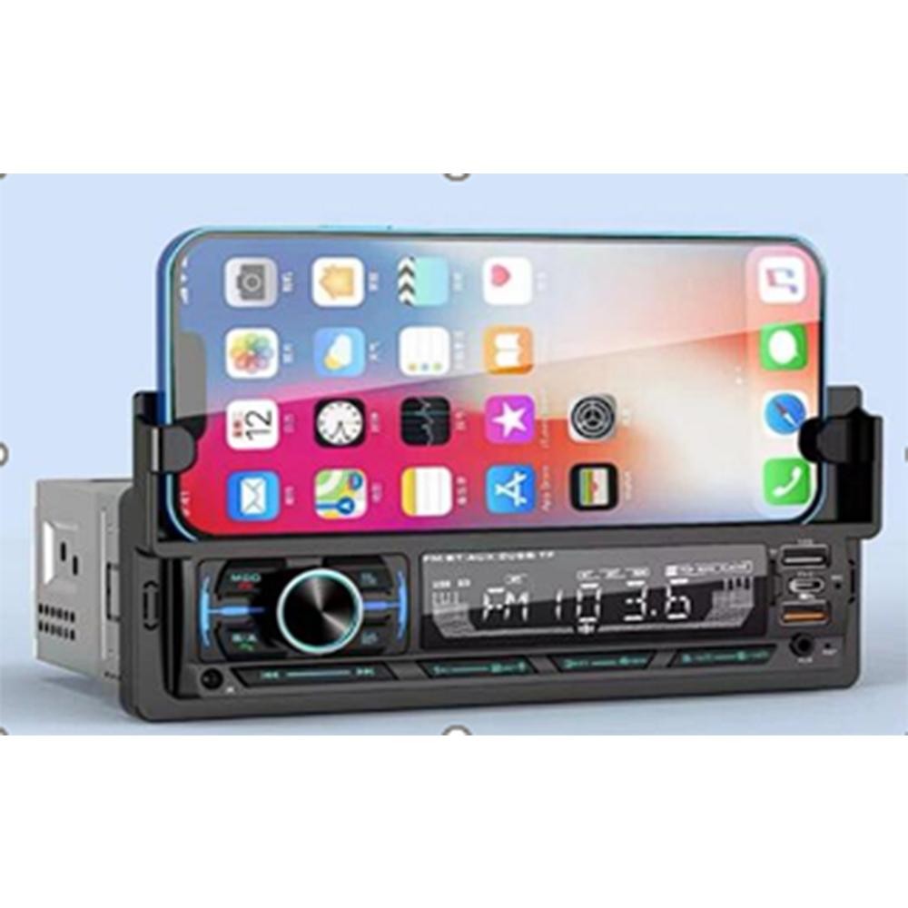 Tip Mobil Double Din Tape Mobil Audio MP3 Player Bluetooth USB ISO with Phone Holder  HL82