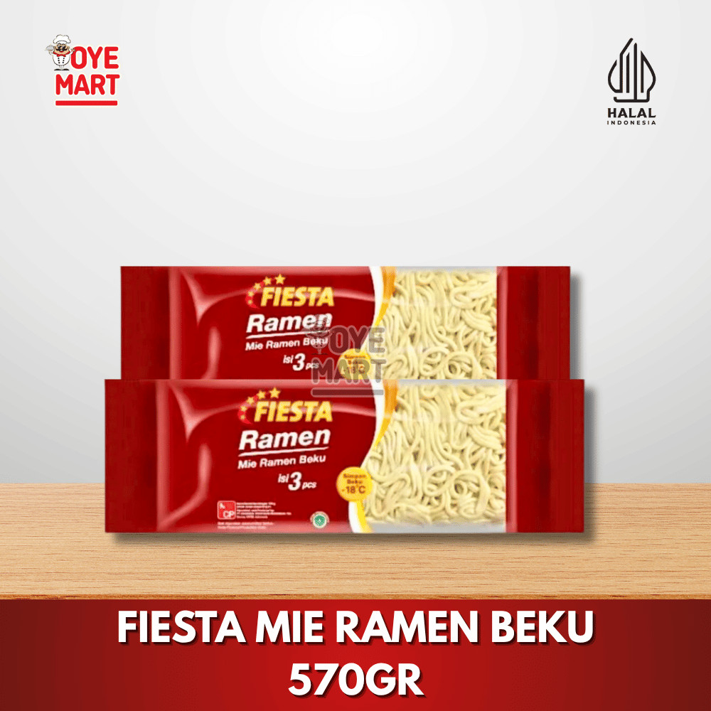 

FIESTA MIE RAMEN BEKU 570GR HARGA PROMO MIE RAMEN INSTAN BEKU/MIE INSTAN